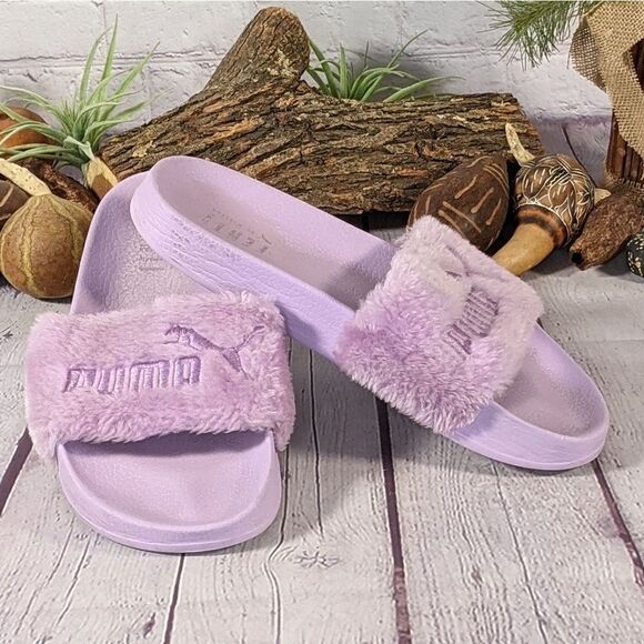 Rihanna x Fenty Puma Fur Slide - “Orchid Bloom" - Picture 2 of 10